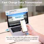 Cavo Vention da USB-A maschio a USB-C maschio 3A 60W 480Mbps - 0,5 m - Colore grigio - immagine 3