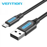Cavo Vention USB 2.0 maschio a MicroUSB maschio - 3 m - 3 A 60 W 480 Mbps - Colore nero - immagine 2