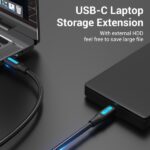 Cavo Vention USB-C maschio a MiniUSB maschio - 0,5 m - Colore nero - immagine 3