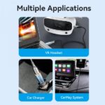 Vention Adattatore USB 3.1 maschio a USB-C femmina con cordino - Alluminio grigio - immagine 3