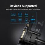 Cavo Vention SVGA VGA maschio a VGA maschio - 0,5 m - Colore nero - immagine 4