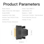 Vention Adattatore DVI maschio a HDMI femmina - Colore nero - immagine 5