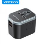 Vention Caricabatterie da viaggio universale - 1xUSB-C a 2xUSB - 20W - Colore nero - immagine 2