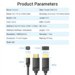 Cavo Vention Mini DP maschio a HDMI maschio 1.4 - 1,5 m - Colore nero - immagine 5