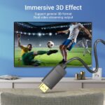 Cavo Vention Mini DP maschio a HDMI 1.4 maschio - 2 m - Colore nero - immagine 4