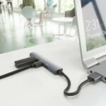 Hub USB ultrasottile in alluminio Aisens - 1xUSB3.0 + 3xUSB2.0 - Alta velocità 5 Gbps - Alimentazione tramite bus USB - Colore grigio - immagine 5