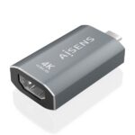 Aisens Convertitore da USB-C a HDMI 2.0 - Involucro in alluminio - Risoluzione 4K@60Hz - Profondità di colore 48 bit/px - Larghezza di banda 18Gbps - Supporta HDCP - Colore grigio - immagine 2