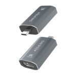 Aisens Convertitore da USB-C a HDMI 2.0 - Involucro in alluminio - Risoluzione 4K@60Hz - Profondità di colore 48 bit/px - Larghezza di banda 18Gbps - Supporta HDCP - Colore grigio - immagine 4