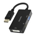 Aisens Convertitore MST/SST Displayport a DVI/HDMI/VGA 3 in 1 - Connettore DP maschio - Uscite HDMI 4K@60Hz, DVI e VGA - Supporta modalità SST e MST - Colore nero - immagine 3
