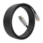 Cavo HDMI V2.0 AOC Premium ad alta velocità con Ethernet Aisens - Connettori di tipo A maschio - Fibra ottica e rame - Schermatura in oro 24K - Larghezza di banda 18Gbps - 10 metri - Supporta 4K@60Hz e HDR10 - Compatibile con ARC e 3D - immagine 2