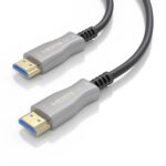 Cavo HDMI V2.0 AOC Premium ad alta velocità con Ethernet Aisens - Connettori di tipo A maschio - Fibra ottica e rame - Schermatura in oro 24K - Larghezza di banda 18Gbps - 10 metri - Supporta 4K@60Hz e HDR10 - Compatibile con ARC e 3D - immagine 3
