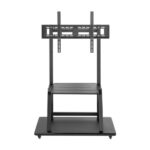 Aisens Eco Supporto da pavimento con ruote e vassoio per DVD - Acciaio ad alta resistenza - Verniciatura elettrostatica - Ruote con freno - Vesa massimo 800 x 600 mm - Carico massimo 150 kg - immagine 3