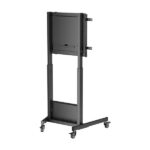 Aisens Supporto da pavimento con contrappeso e ruote per monitor/TV da 60"-100" - Acciaio ad alta resistenza - Regolazione dell'altezza senza sforzo - Carico massimo 90 kg - Colore nero - immagine 3