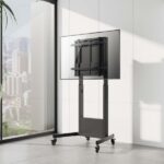 Aisens Supporto da pavimento con contrappeso e ruote per monitor/TV da 60"-100" - Acciaio ad alta resistenza - Regolazione dell'altezza senza sforzo - Carico massimo 90 kg - Colore nero - immagine 4