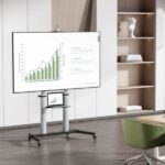 Aisens Pro Supporto da pavimento con ruote per TV 60"-100" - Alluminio ad alta resistenza - Vesa massimo 1000x600 mm - Carico massimo 100 kg - Inclinazione -10º/+5º - Altezza regolabile - Colore nero/argento - immagine 5