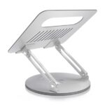 Aisens Supporto da tavolo XL girevole e regolabile per laptop o tablet - Lega di alluminio - Rotazione a 360° - Pieghevole e compatto - Antiscivolo - Compatibile con 10-17" - Colore argento - immagine 3