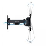 Tooq Supporto a parete con braccio per schermi da 13"-43" - Girevole e inclinabile - Gestione dei cavi - Peso max 20 kg - VESA max. 200x200 mm - Colore nero - immagine 2