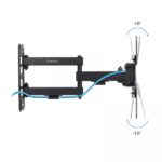 Tooq Supporto a parete con braccio articolato per schermi da 13"-43" - Girevole e inclinabile - Gestione dei cavi - Peso max 20 kg - VESA max. 200x200 mm - Colore nero - immagine 2