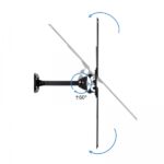 Tooq Supporto a parete con braccio per schermi da 13"-55" - Girevole e inclinabile - Gestione dei cavi - Peso max 25 kg - VESA max. 400x400 mm - Colore nero - immagine 3