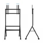 Tooq iDreams Supporto da pavimento con ruote per schermi da 37-86" - Vassoio inferiore multiuso - Ruote con sistema di bloccaggio - Gestione dei cavi - Peso massimo 80 kg - VESA massimo 600x400 - Colore nero - immagine 2
