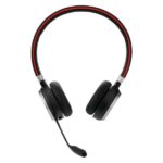 Jabra Evolve 65 SE UC Stereo Cuffie con microfono Bluetooth - Cancellazione del rumore - Autonomia fino a 12 ore - Archetto regolabile - Comandi sulle cuffie - Colore nero - immagine 2