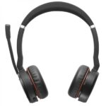 Jabra Evolve 75 SE UC Cuffie con microfono Bluetooth doppio + supporto di ricarica USB-A Voce HD - Cancellazione del rumore - Autonomia fino a 18 ore - Archetto regolabile - Comandi sulle cuffie - Colore nero - immagine 4
