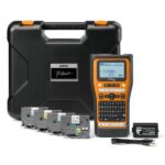 Brother PT-E560BTSP Etichettatrice elettronica Bluetooth - Con connessione al PC - Schermo LCD - Larghezza massima del nastro 18 mm - Velocità di stampa 30 mm/s - Colore nero/arancione - immagine 4