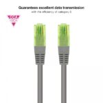 Nanocable Cavo di rete Patch cord Cat.6 UTP AWG26 CCA - Lunghezza 1 m - Colore grigio - immagine 3