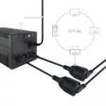 Nanocable Cavo adattatore di corrente per UPS C14/M a CEE7/H 16A 0,5 m - Colore nero - immagine 3