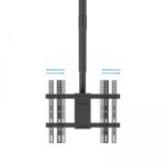 Tooq Supporto a soffitto per schermi da 32-75" - Angolo di rotazione 180º - Inclinabile - Gestione dei cavi - Peso max. 60 kg - VESA max. 400x400 mm - Colore nero - immagine 2