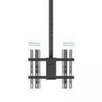 Tooq Supporto XL da soffitto per schermi da 32-75" - Angolo di rotazione 180º - Inclinabile - Gestione dei cavi - Peso max. 60 kg - VESA max. 400x400 mm - Colore nero - immagine 2
