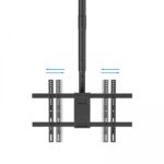 Tooq Supporto a soffitto per schermi da 43-86" - Angolo di rotazione 180º - Inclinabile - Gestione dei cavi - Peso max. 60 kg - VESA max. 600x400 mm - Colore nero - immagine 2