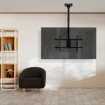 Tooq Supporto a soffitto per schermi da 43-86" - Angolo di rotazione 180º - Inclinabile - Gestione dei cavi - Peso max. 60 kg - VESA max. 600x400 mm - Colore nero - immagine 4