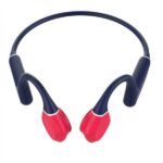 Leotec Kuri Auricolari sportivi a conduzione ossea Bluetooth 5.4 - Autonomia fino a 12 ore - Batteria da 180 mAh - Resistenza IPX5 - Colore blu/rosso - immagine 2