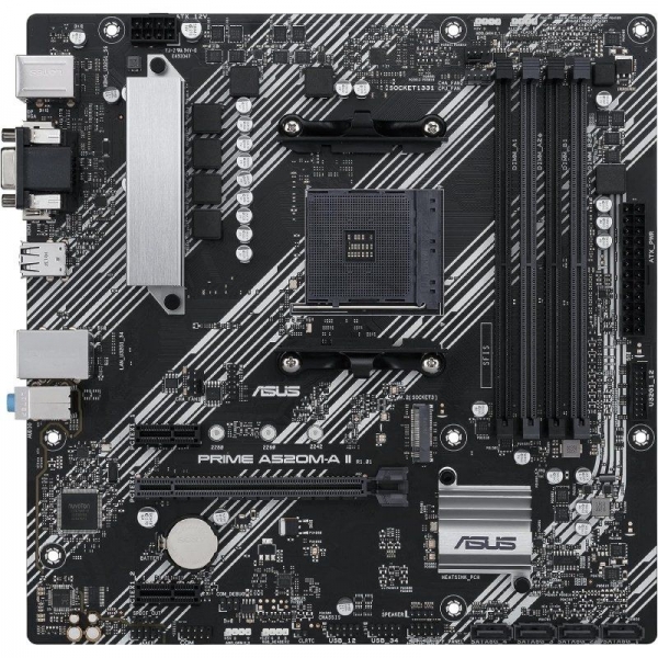 Asus Prime A520M-A II/CSM Scheda madre AMD AM4 4x DDR4 - HDMI Asus Prime A520M-A II/CSM Scheda madre AMD AM4 4x DDR4 - HDMI