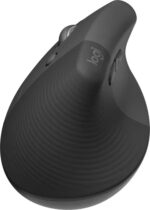 Logitech Lift Mouse verticale Bluetooth e wireless USB 4000 dpi - 5 pulsanti - Per mancini - Colore nero/grigio - immagine 4