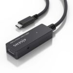 Cavo USB 3.2 Gen1x1 Aisens con amplificatore - USB-C/M-USB-C/H - 5 m - Colore nero - immagine 3