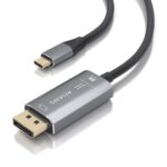 Cavo convertitore bidirezionale in alluminio USB-C a Displayport 8K@60Hz Aisens - USB-C/M-DP/M - 1,8 m - Colore grigio - immagine 3