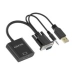 Cavo convertitore SVGA+Audio a HDMI Aisens - SVGA/M+Jack 3,5/M+USB-A/M-HDMI A/H - 20 cm - Colore nero - immagine 3