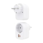 Aisens Presa multipla da parete multifunzione con 1 presa + 1xUSB-C 20W PD3.0 - 1xUSB-A 20W QC3.0 - Colore bianco - immagine 3
