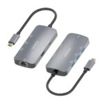 Aisens USB-C Dock 6 in 1 - USB-C a 1xHDMI - 1xRJ45 - 3xUSB-A - 1xUSB-C PD - 15 cm - Colore grigio - immagine 3