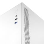 Tacens NOVAX Mini Torre Ultra Compatta - Struttura Metallica Resistente - Eccellente Raffreddamento - Supporto MicroATX/Mini-ITX - USB 3.0 e 2.0 - Colore Bianco - immagine 3