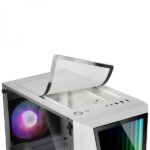 Mars Gaming MC777 Semitorre Gaming Premium - Specchio Infinito ARGB - 17 Modalità di Illuminazione - Raffreddamento Avanzato con 2 Ventilatori - Grande Capacità Interna - Colore Bianco - immagine 2