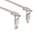 Mars Gaming MCA-ECO Pacchetto cavi ecologici - Fibra di grano - Antigroviglio - Ricarica ultraveloce 3.1A - Trasferimento 480Mbps - Imballaggio riciclato - Colore bianco - immagine 2