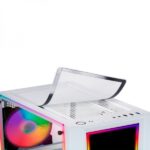 Mars Gaming MC-ART Case personalizzabile - Pannelli disegnabili - Illuminazione ARGB 12 modalità - Raffreddamento avanzato - Compatibile con schede ATX/MicroATX/Mini-ITX - Colore bianco - immagine 2