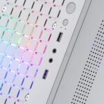 Mars Gaming MC-CORE Minitorre Gaming - Griglia in metallo MESH - Finestra laterale - 2 ventole FRGB - Supporto Micro-ATX/Mini-ITX - Archiviazione versatile - Colore bianco - immagine 2