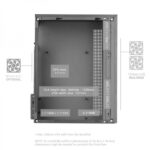 Mars Gaming MC-CORE Minitorre Gaming - Griglia in metallo MESH - Finestra laterale - 2 ventole FRGB - Supporto Micro-ATX/Mini-ITX - Archiviazione versatile - Colore bianco - immagine 3
