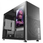 Mars Gaming MC-LCD Case PC Gaming - Design compatto Micro-ATX - Schermo LCD IPS da 8" - Connettività USB-C e USB 3.0 - Supporto per raffreddamento a liquido - Ampia espansione - Colore nero - immagine 2
