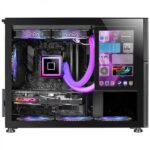 Mars Gaming MC-LCD Case PC Gaming - Design compatto Micro-ATX - Schermo LCD IPS da 8" - Connettività USB-C e USB 3.0 - Supporto per raffreddamento a liquido - Ampia espansione - Colore nero - immagine 3