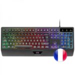 Mars Gaming MCP124 Combo Gaming 3in1 - Tastiera ergonomica H-Mech - Mouse RGB Switches HUANO - Tappetino Nanotextile Rainbow - Compatibilità multipiattaforma - Colore nero - immagine 2